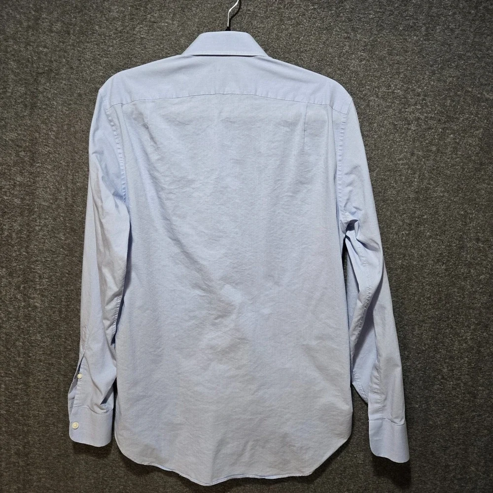 J Crew Performance Blue Solid / Stripe Button Up Shirt Sz Medium Work Casual x2